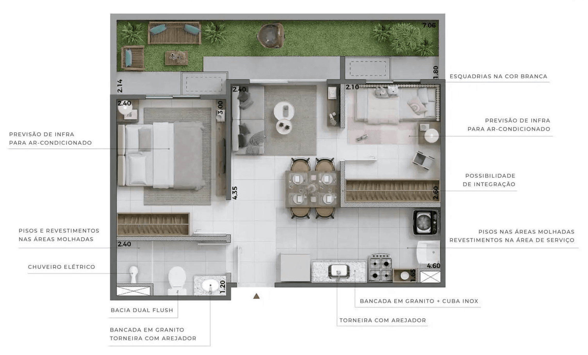 Planta 4 — Equale Condomínio Clube