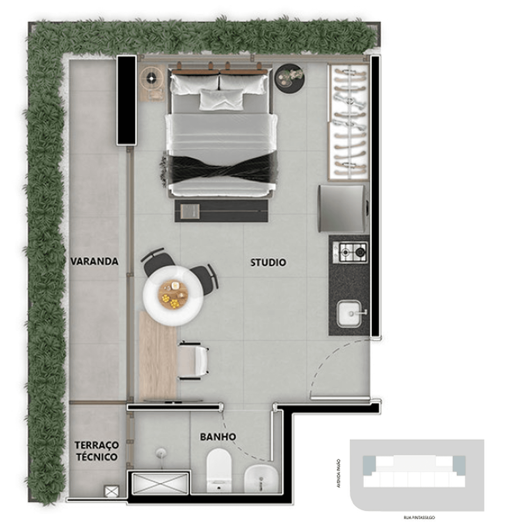 Planta 3 — Pintassilgo 336 - Residencial