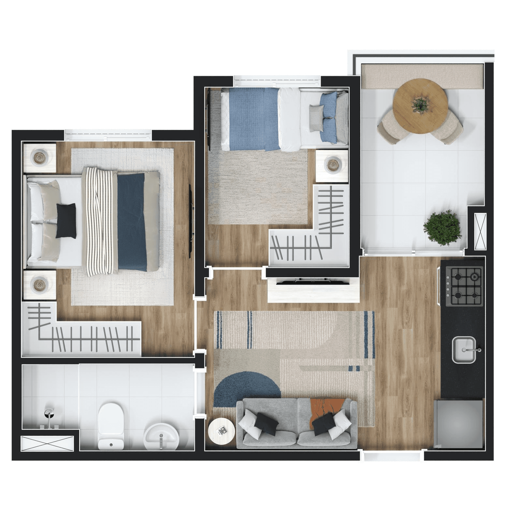 Planta 3 — Vinx Jurubatuba Home Resort - Fase 3