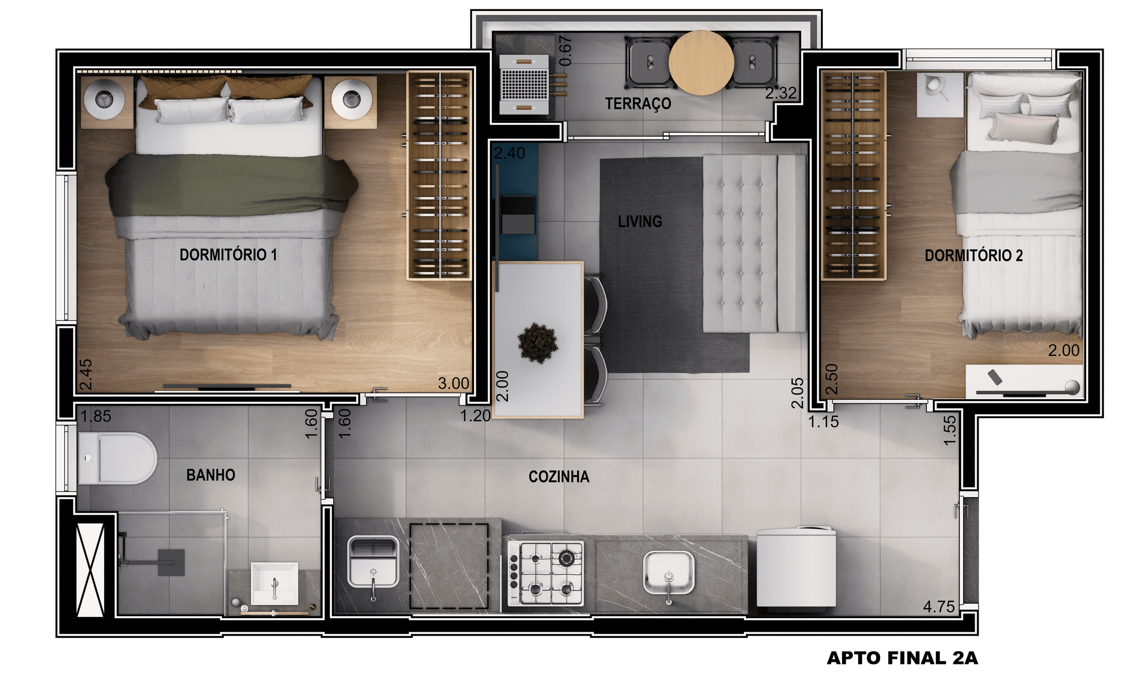 Planta 3 — Haus Alto do Ipiranga