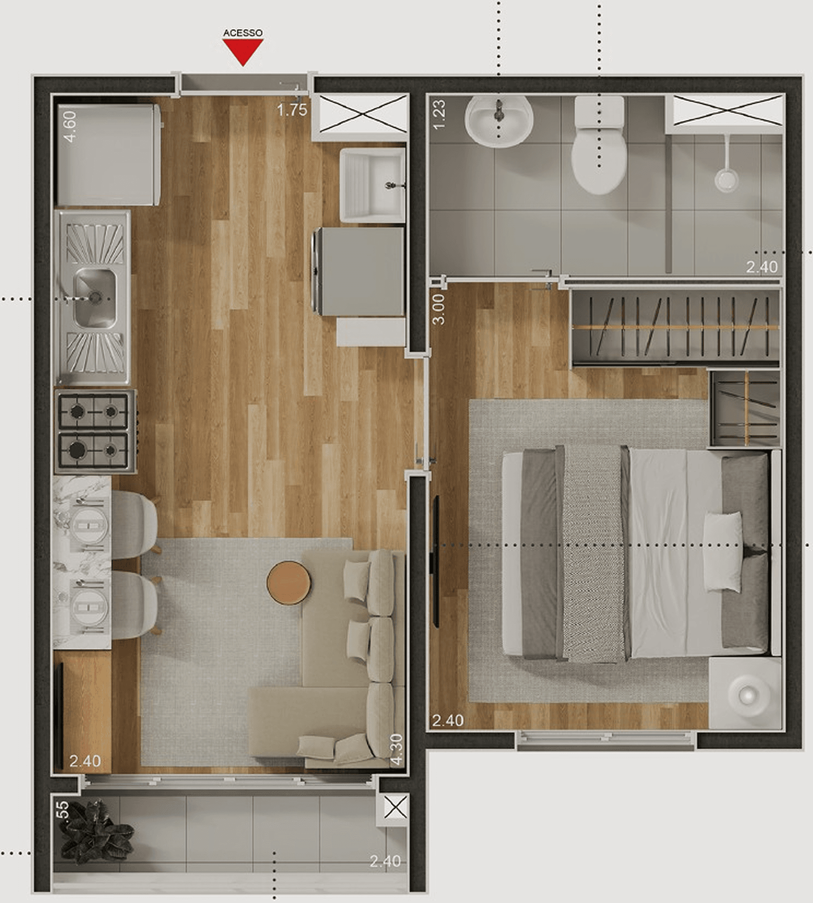 Planta 1 — Estilo Lapa