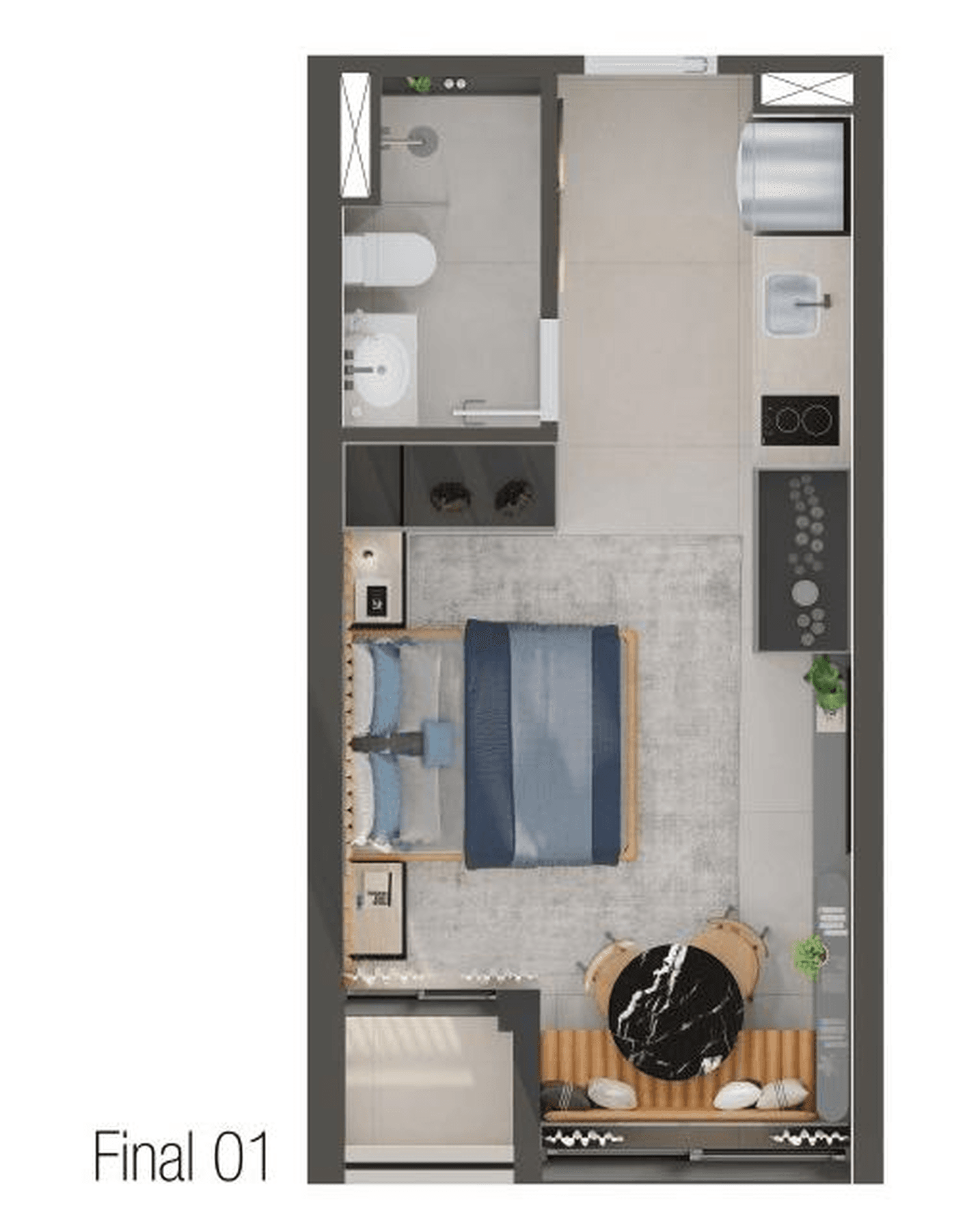 Planta 1 — Cora Pinheiros - Studios