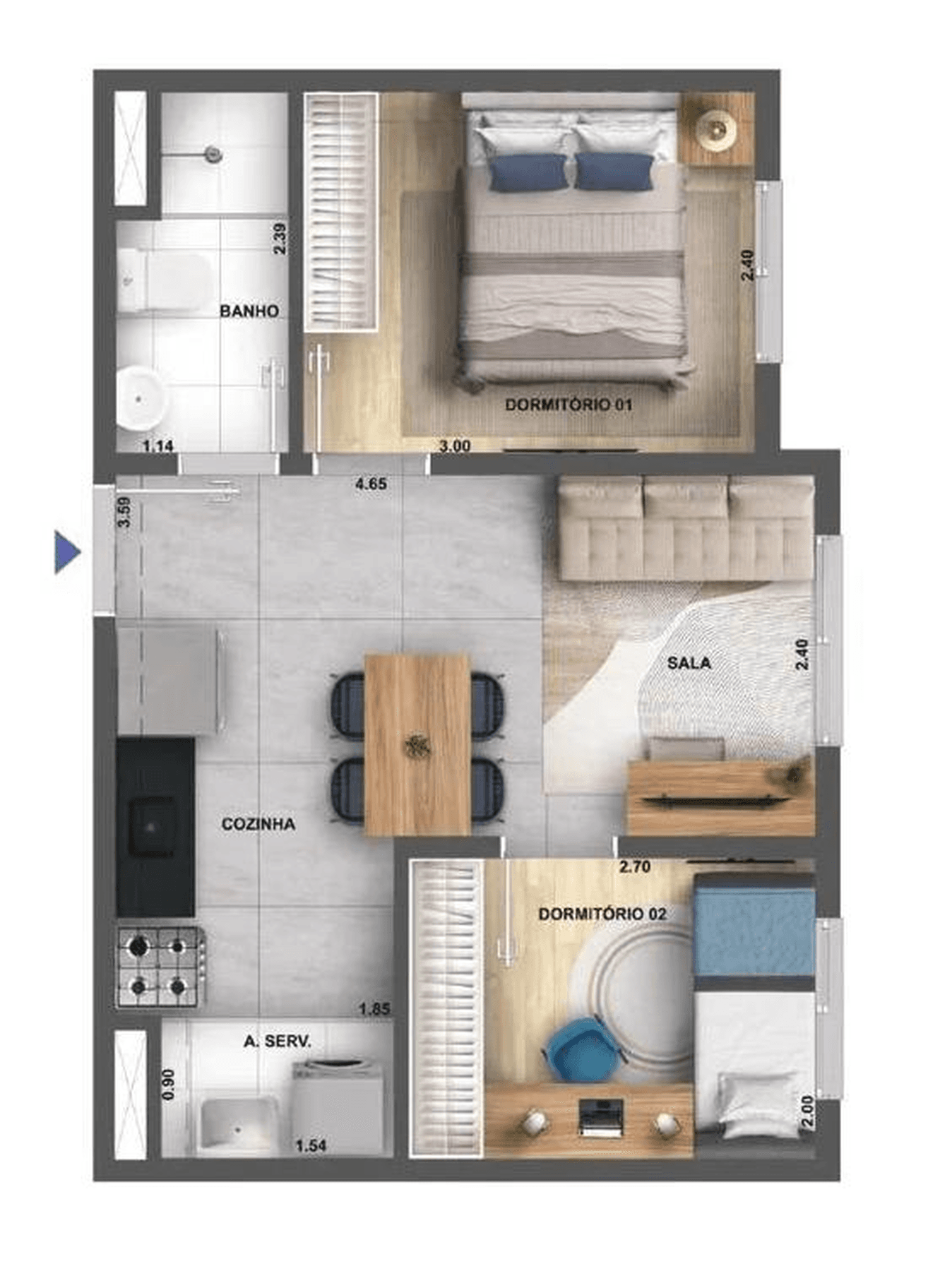 Planta 3 — Cidade Villa Lobos Tenor