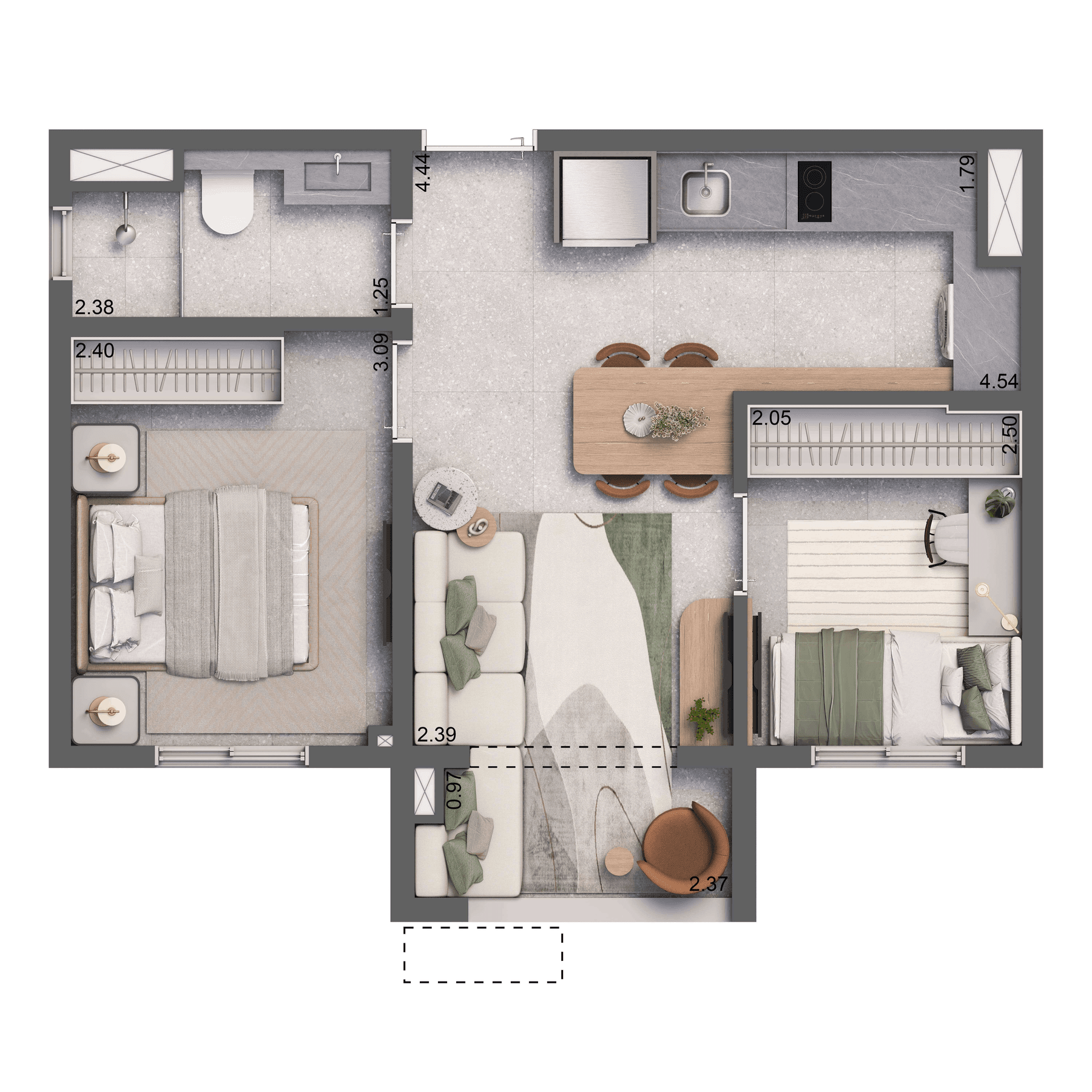 Planta 3 — Living Full Eldorado