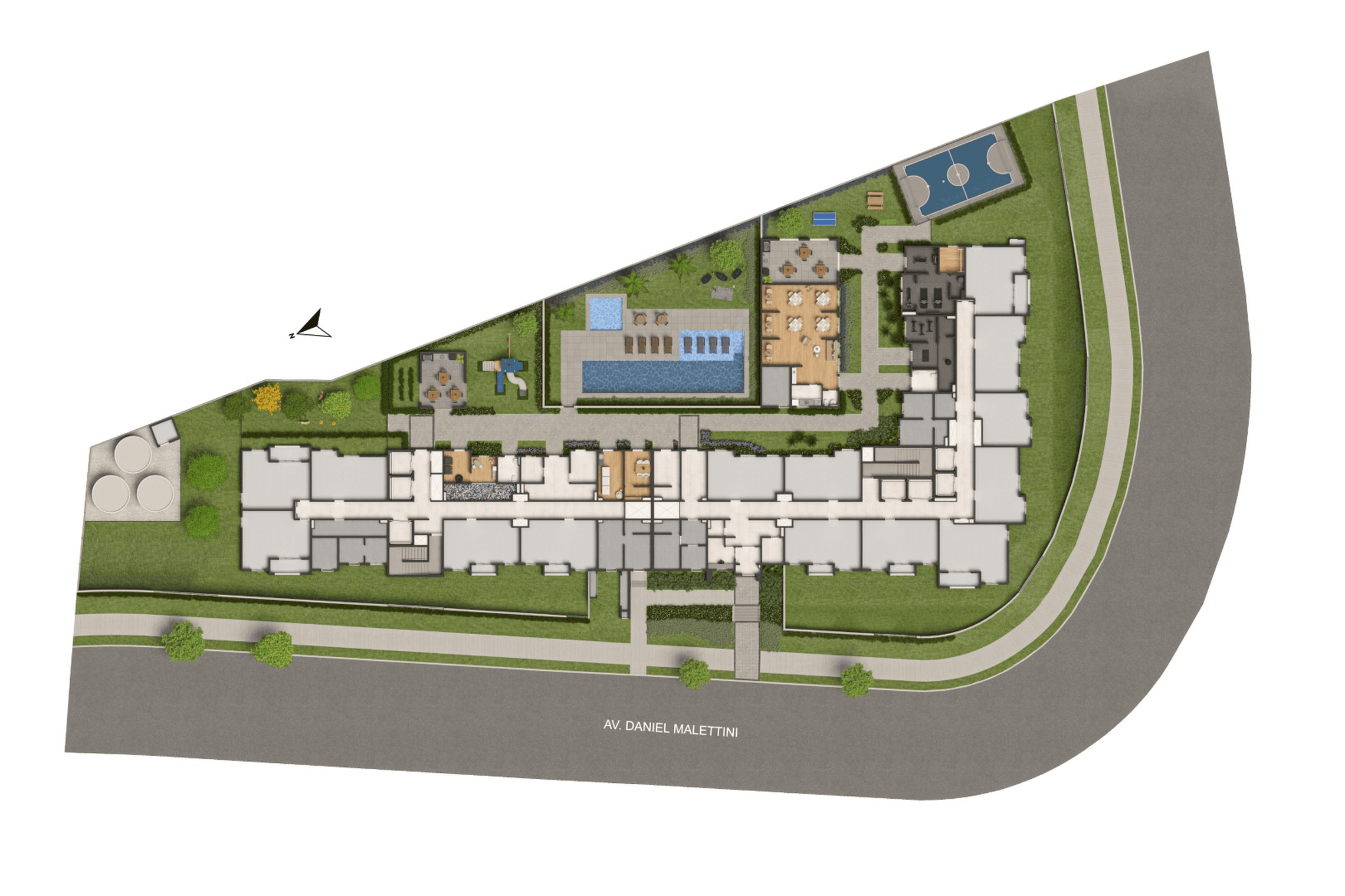 Planta 1 — Grand Vivaz Jardim França Versalhes