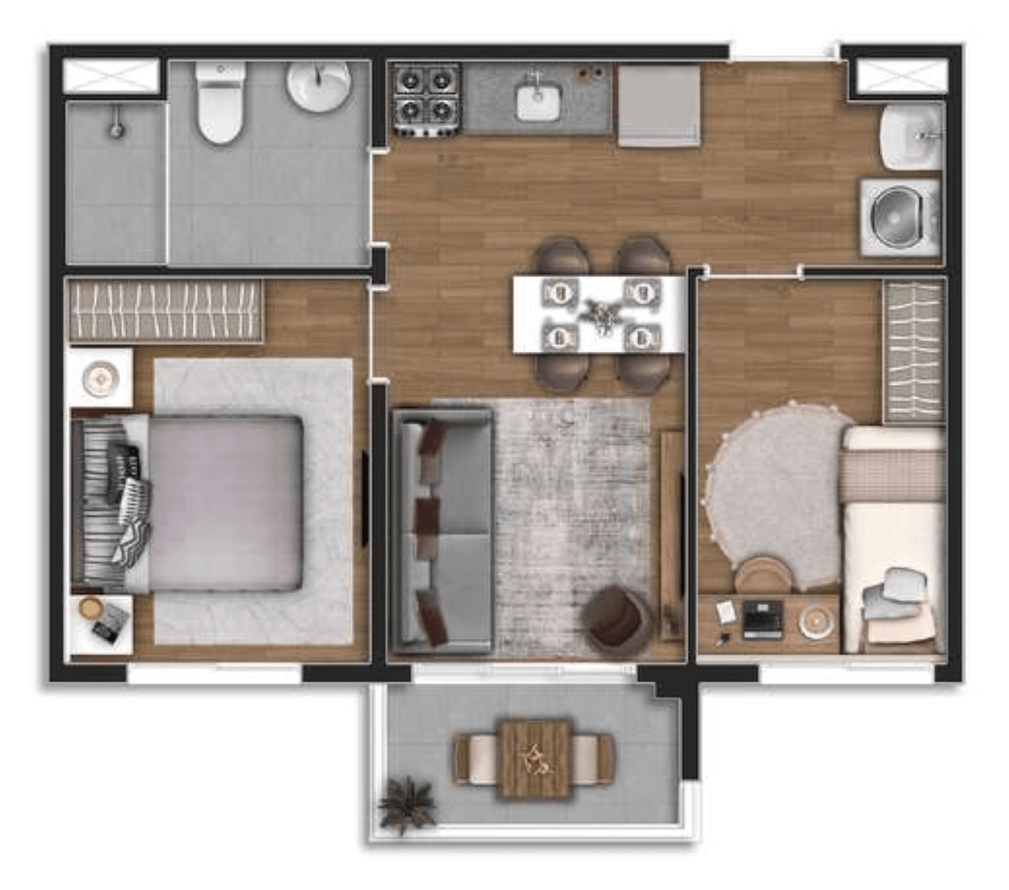 Planta 4 — Bosque Ipiranga - Residencial - Fase 3