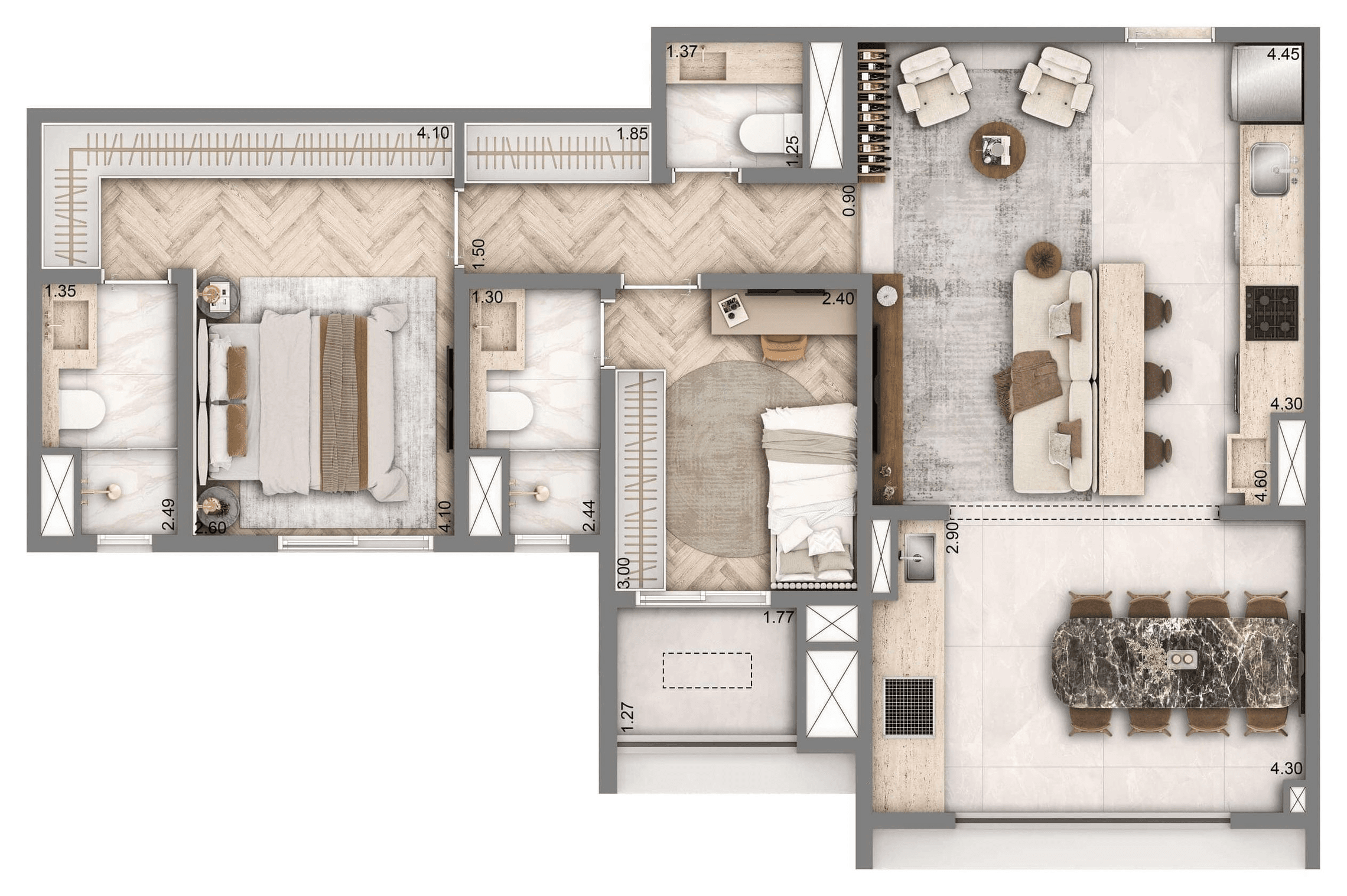 Planta 4 — Wellness Chácara Santo Antônio