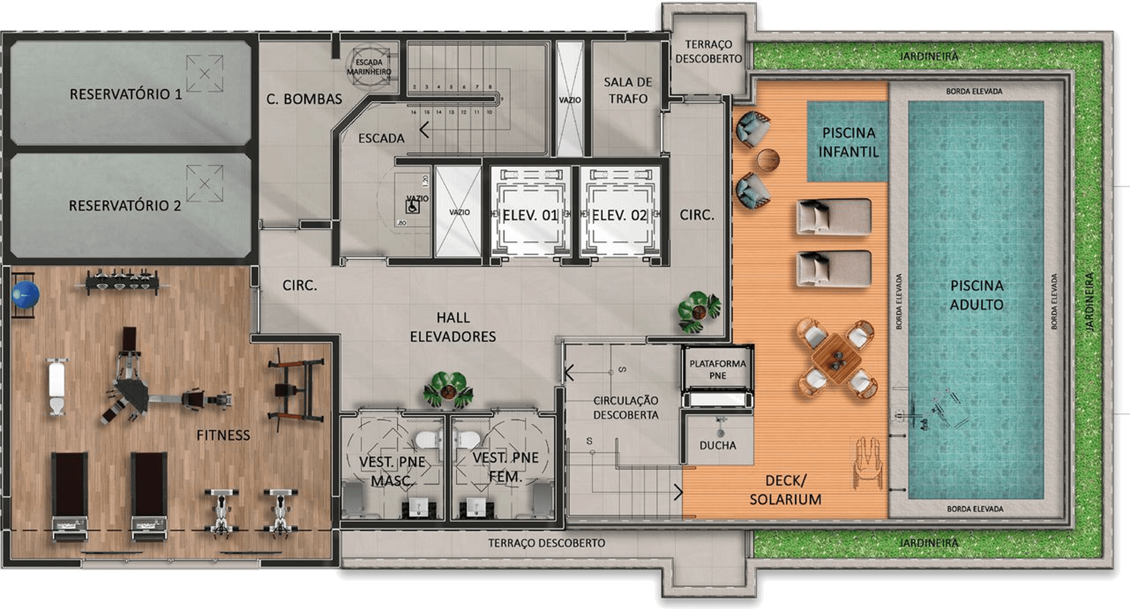 Planta 1 — Árbore - Residencial