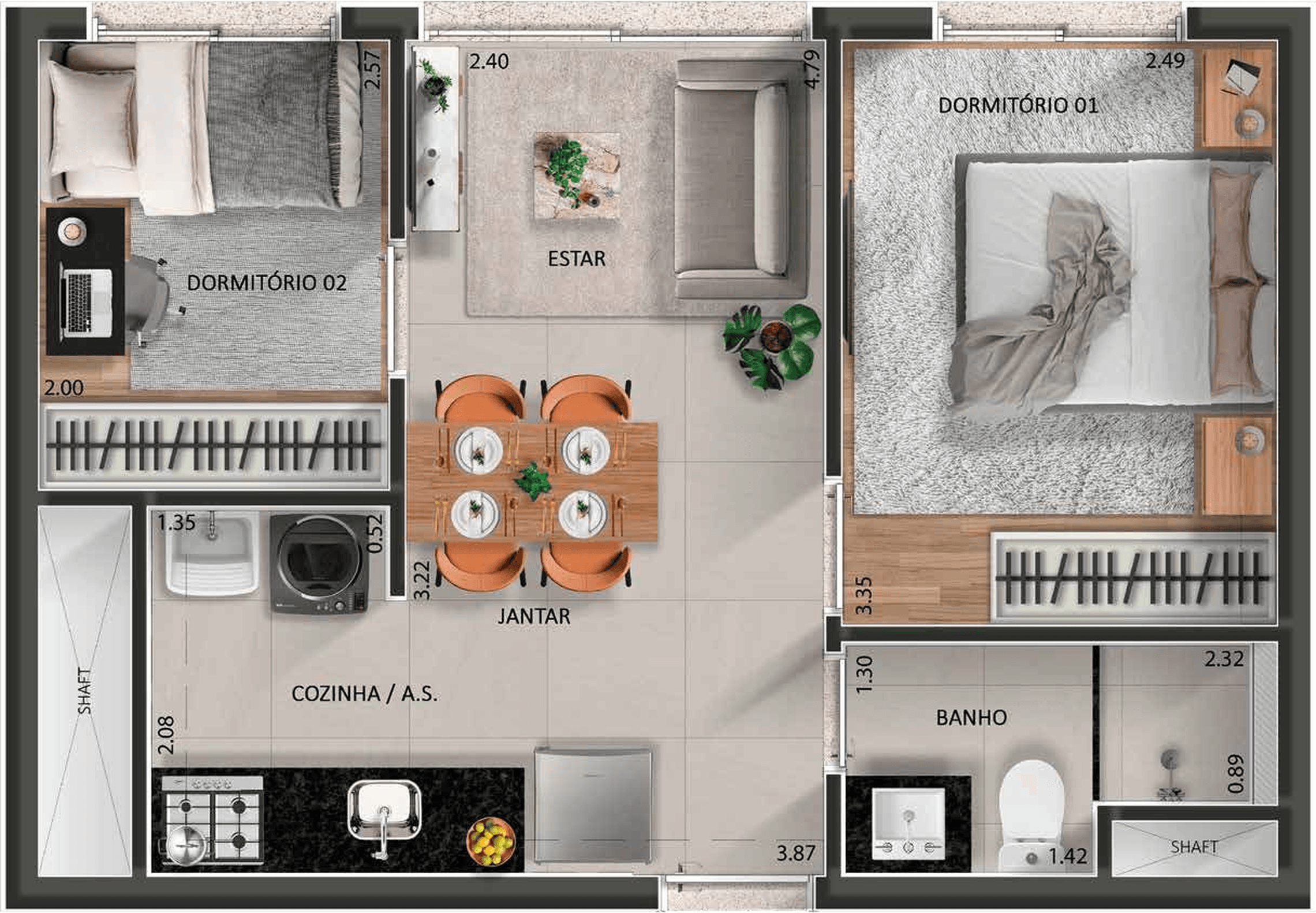 Planta 3 — Árbore - Residencial
