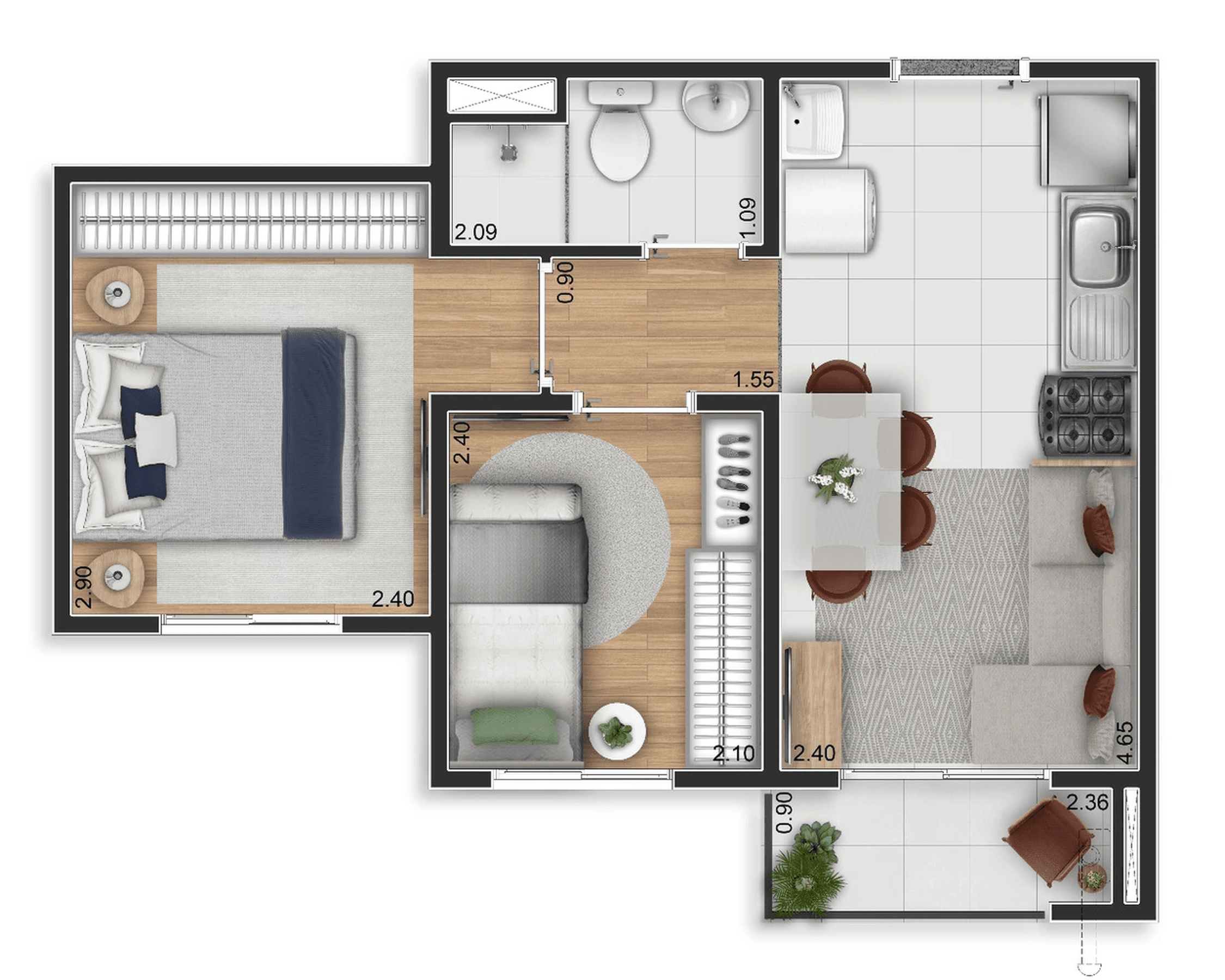 Planta 2 — Elev Anhaia Mello