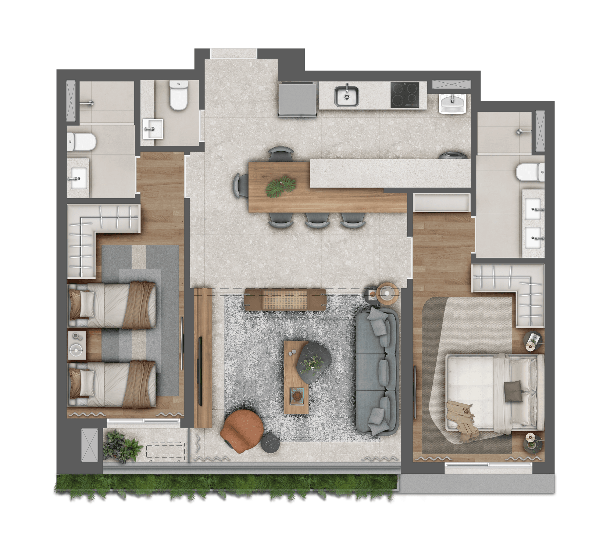 Planta 2 — Almá Pinheiros - Residencial