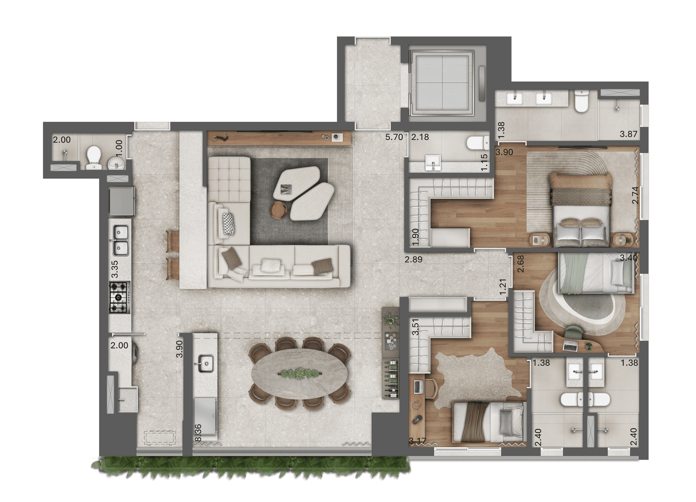 Planta 3 — Almá Pinheiros - Residencial