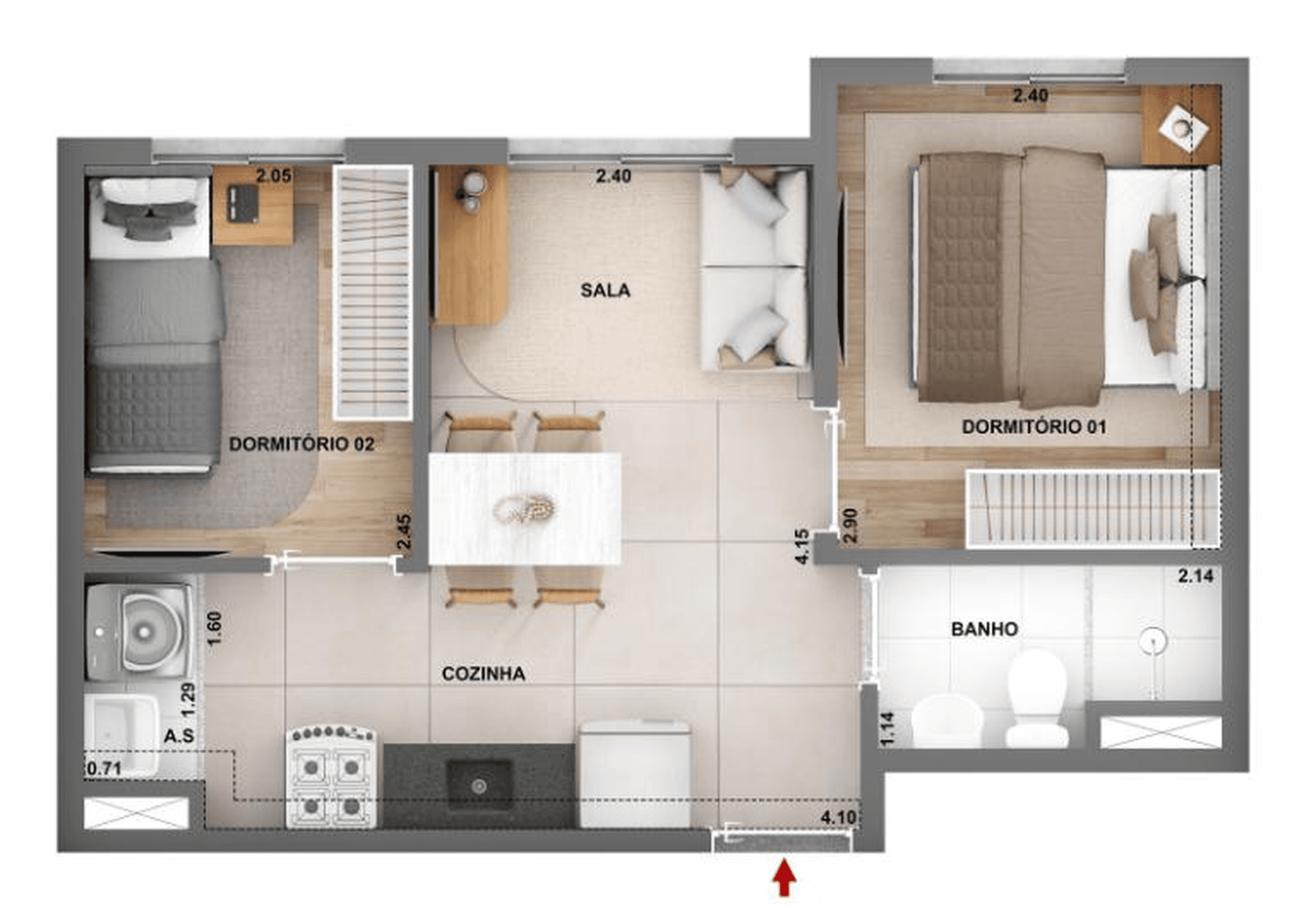 Planta 1 — Alto Granja Julieta