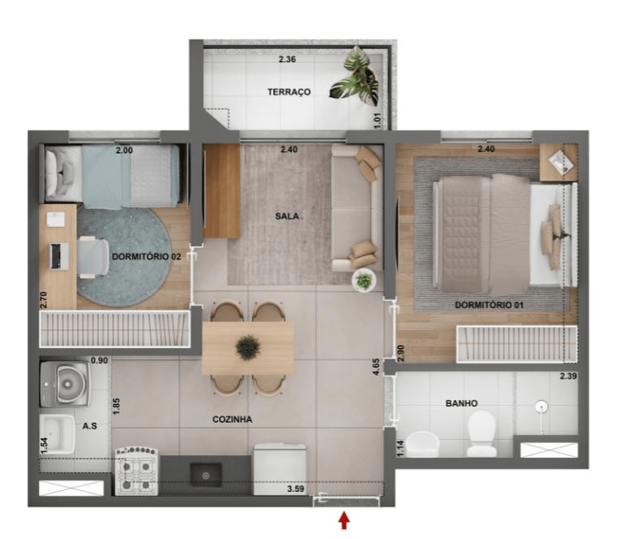 Planta 3 — Alto Granja Julieta
