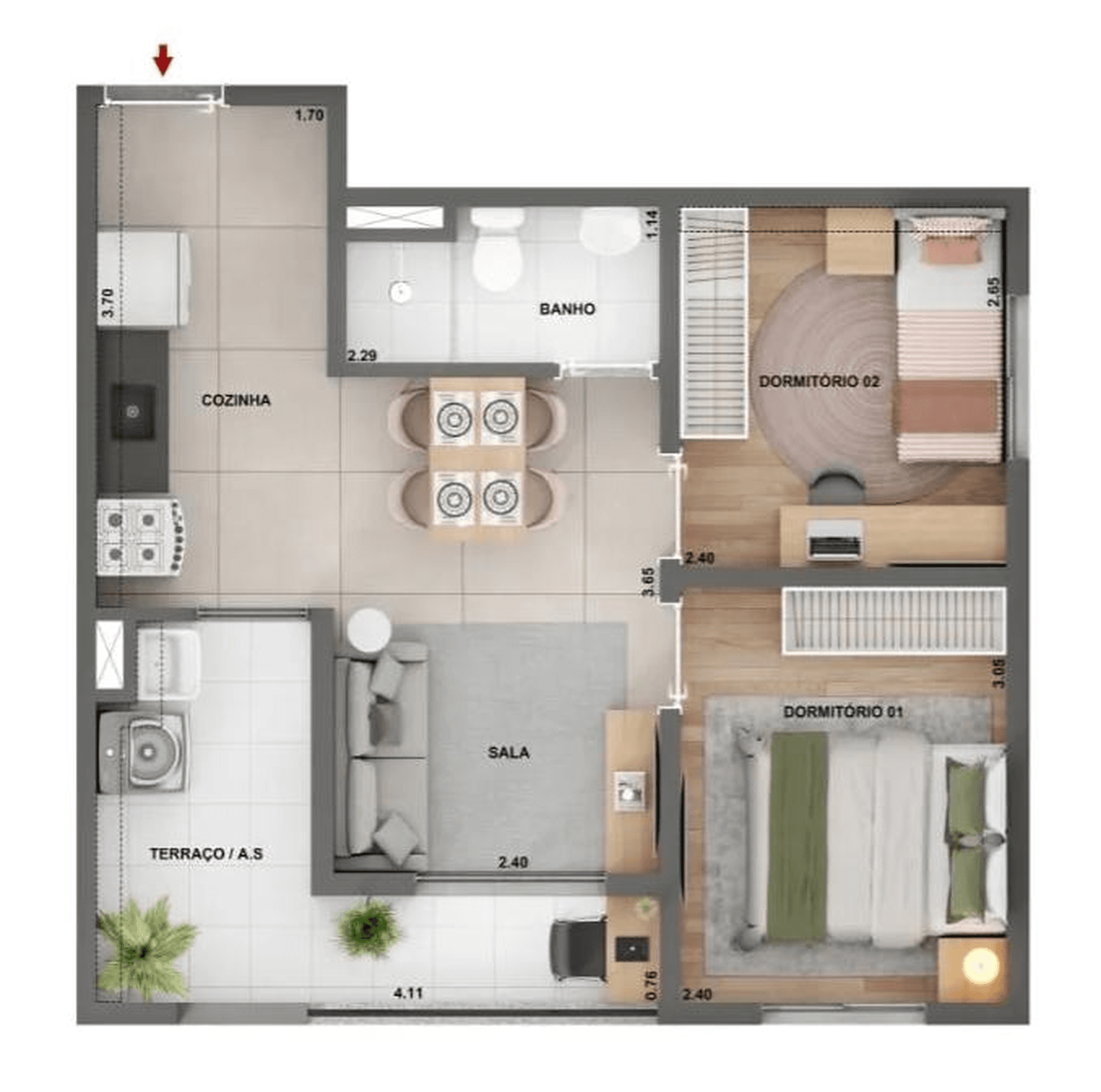 Planta 4 — Alto Granja Julieta