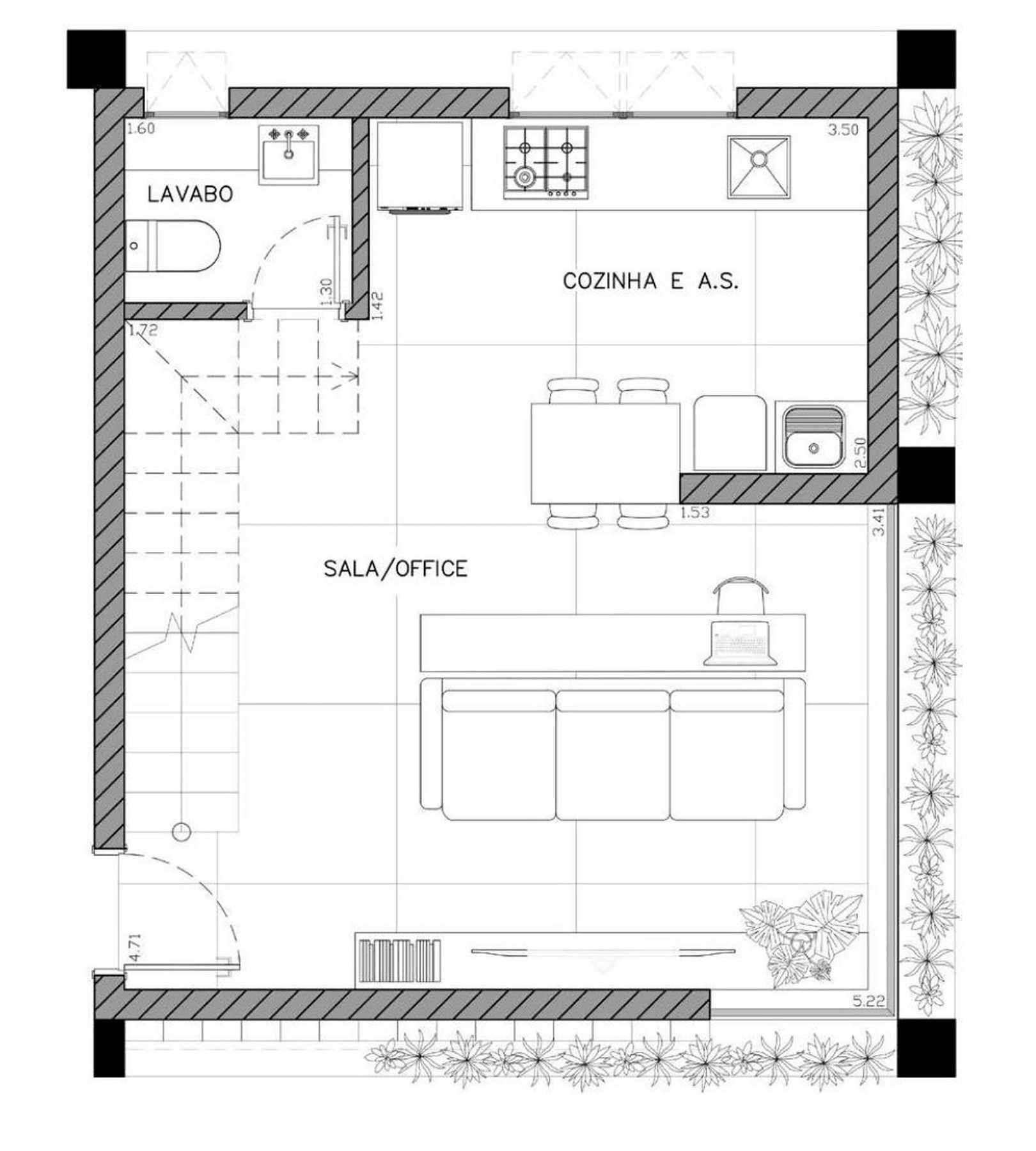 Planta 2 — Casa Vertical Jardins - Breve Lançamento