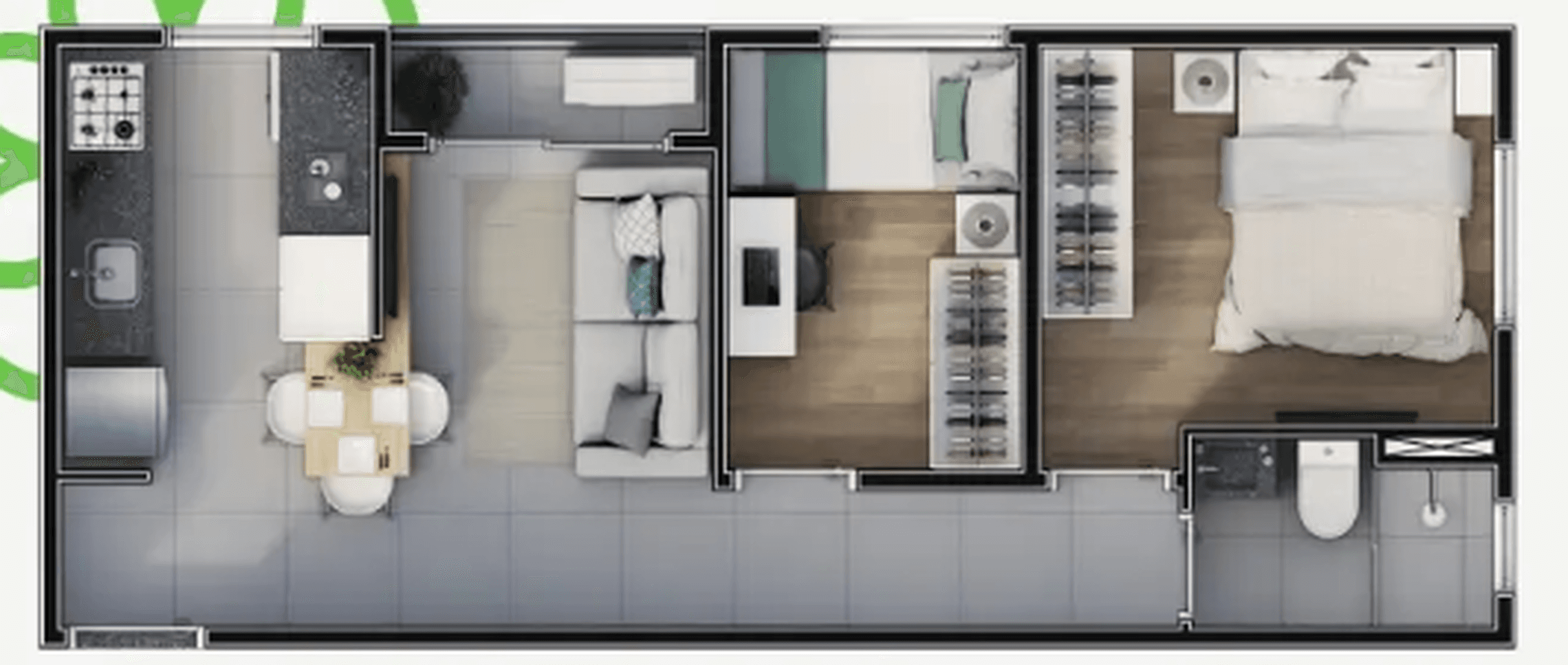 Planta 3 — Infinity Anália Franco - Residencial