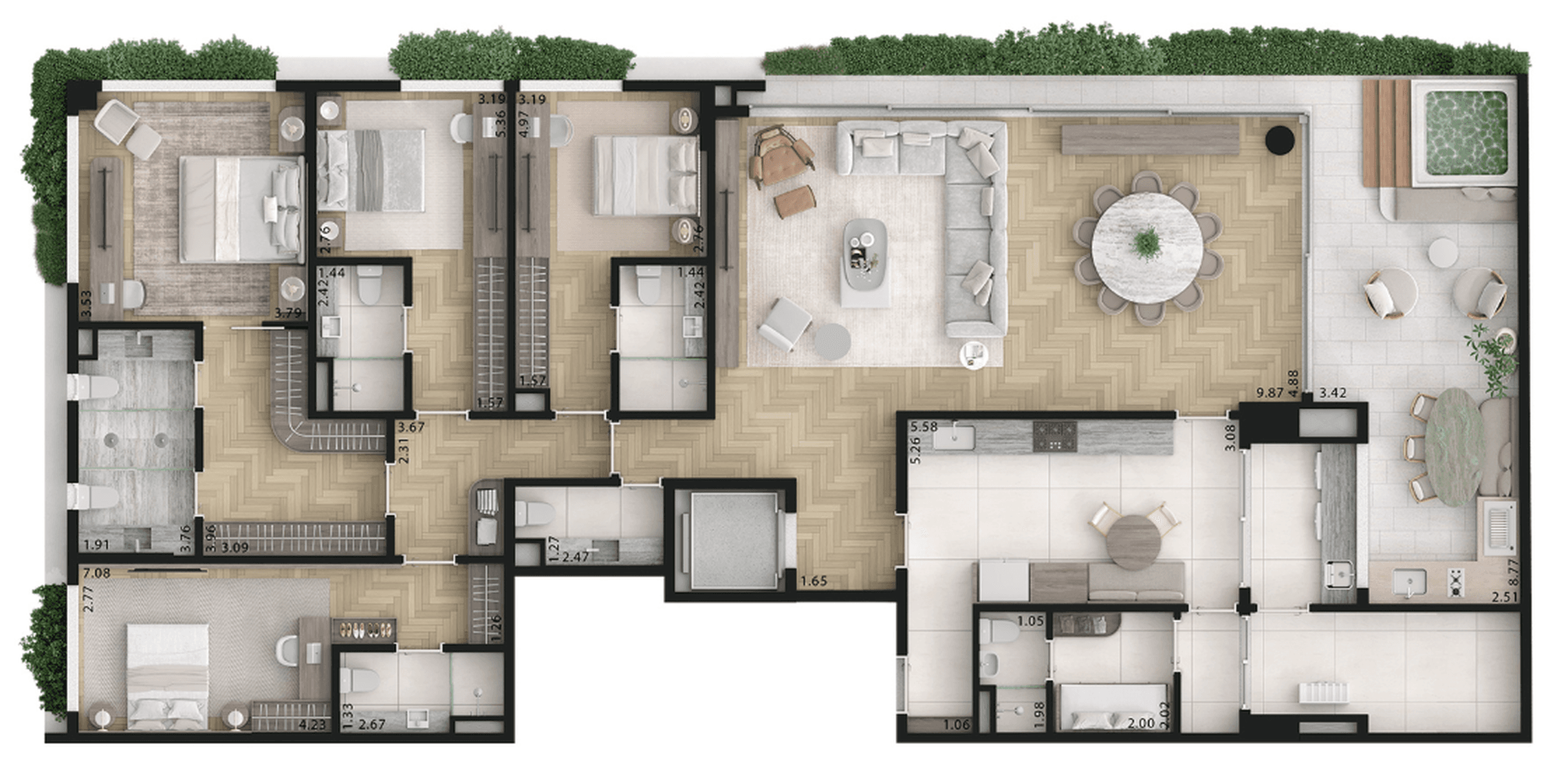 Planta 2 — Casa Alba