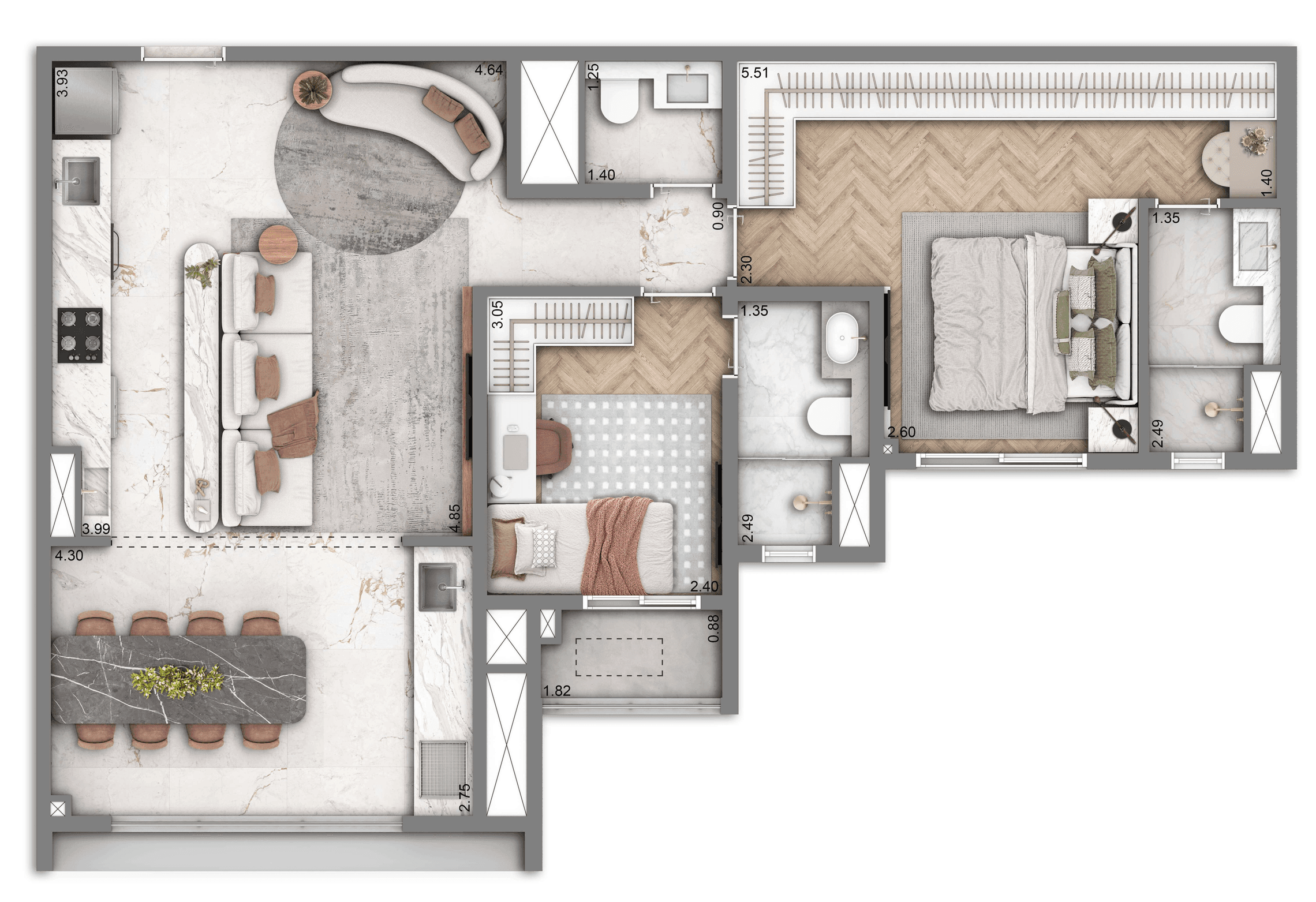 Planta 1 — The Grand Residence