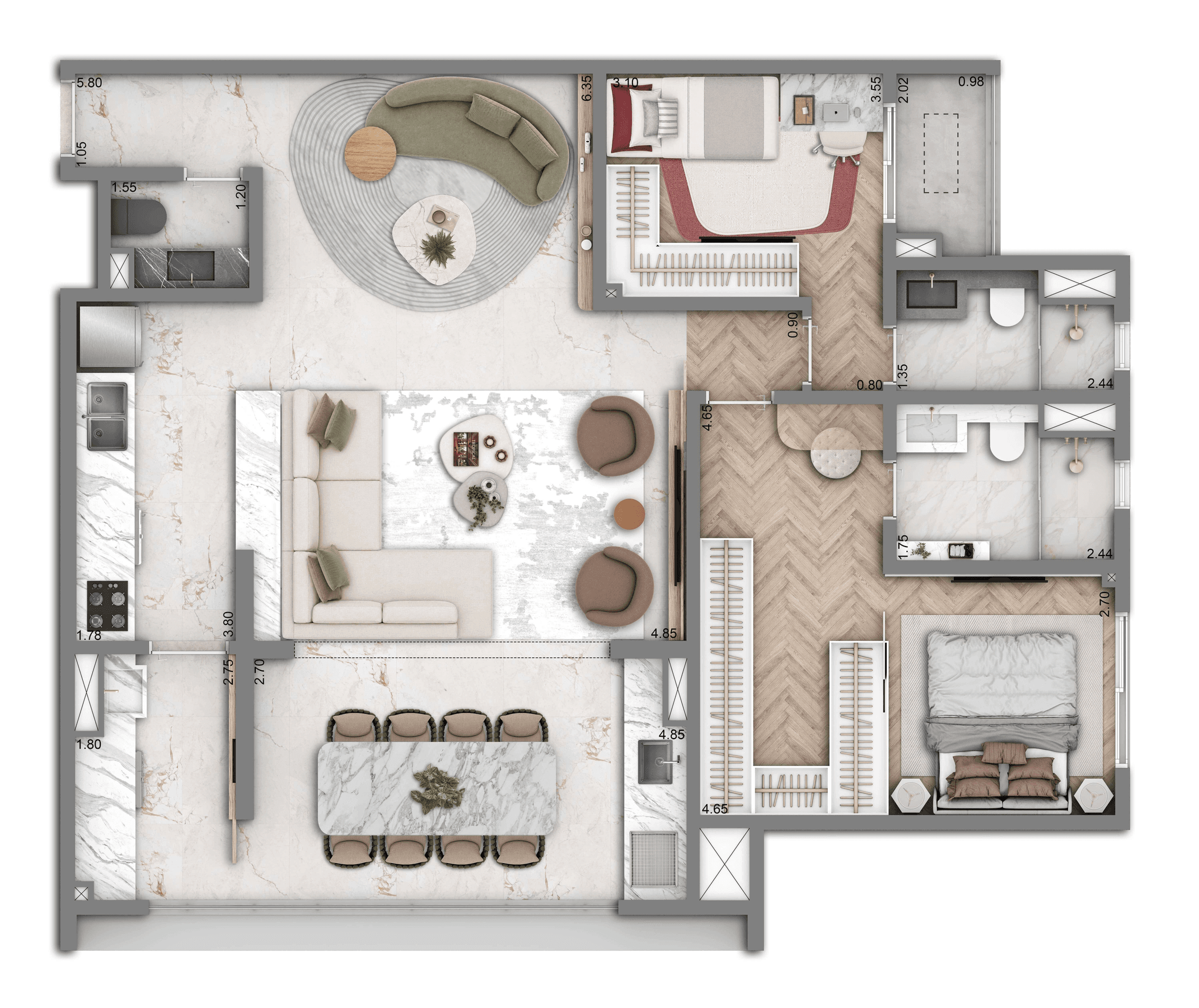 Planta 3 — The Grand Residence