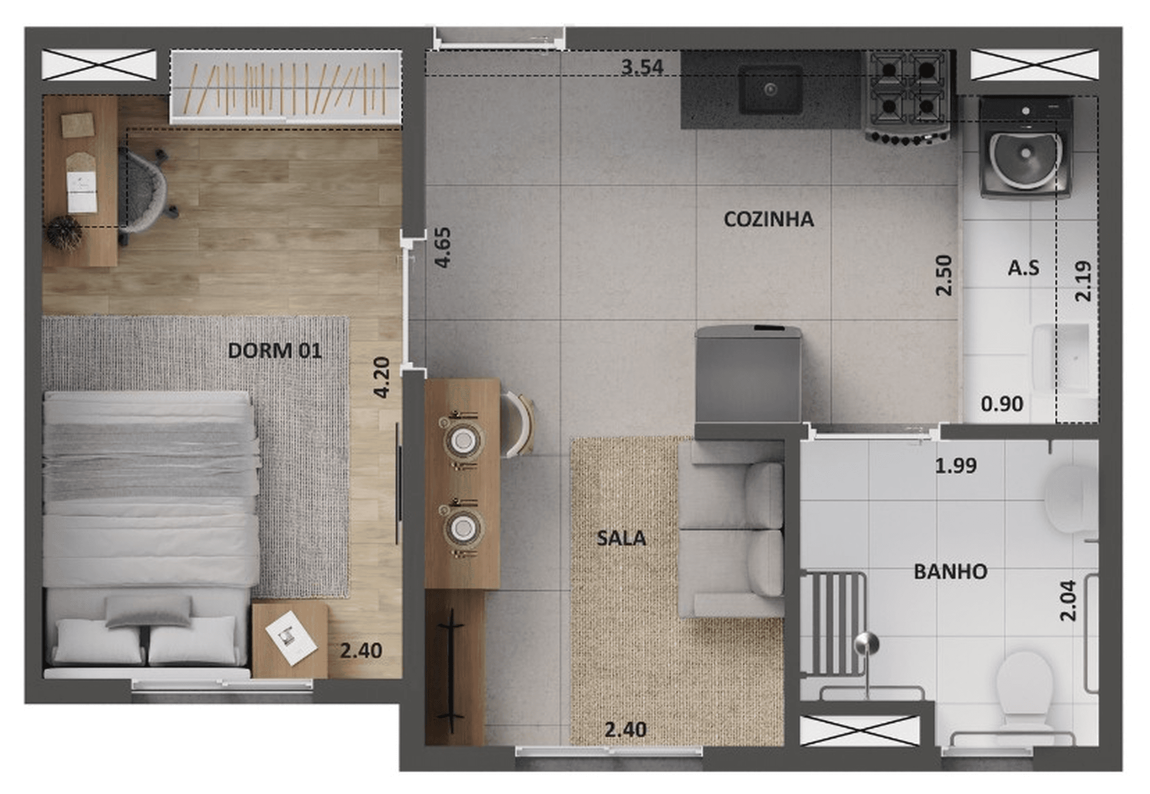 Planta 1 — Cidade Lapa Perdizes