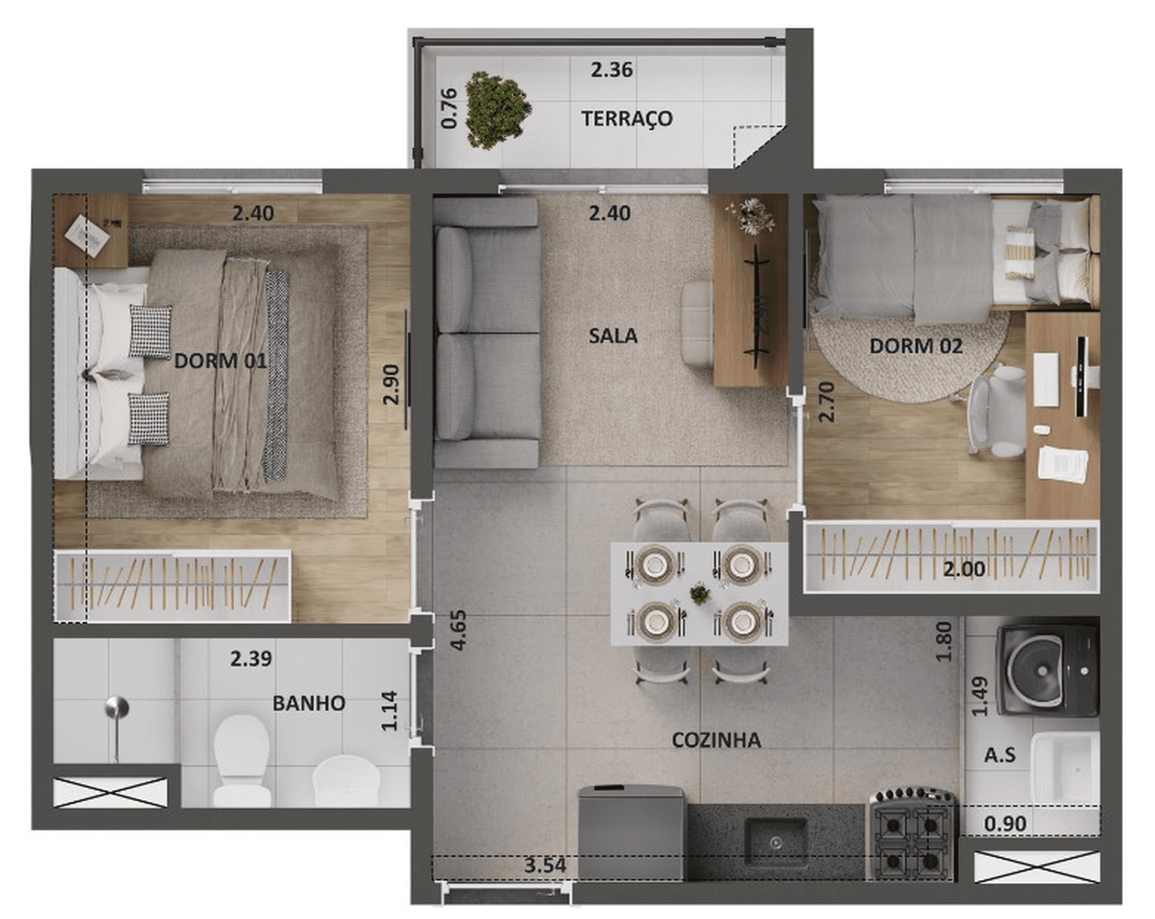 Planta 4 — Cidade Lapa Perdizes
