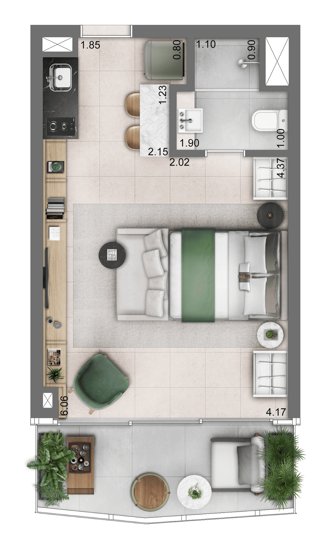 Planta 1 — Funchal 641 Apartments Studios