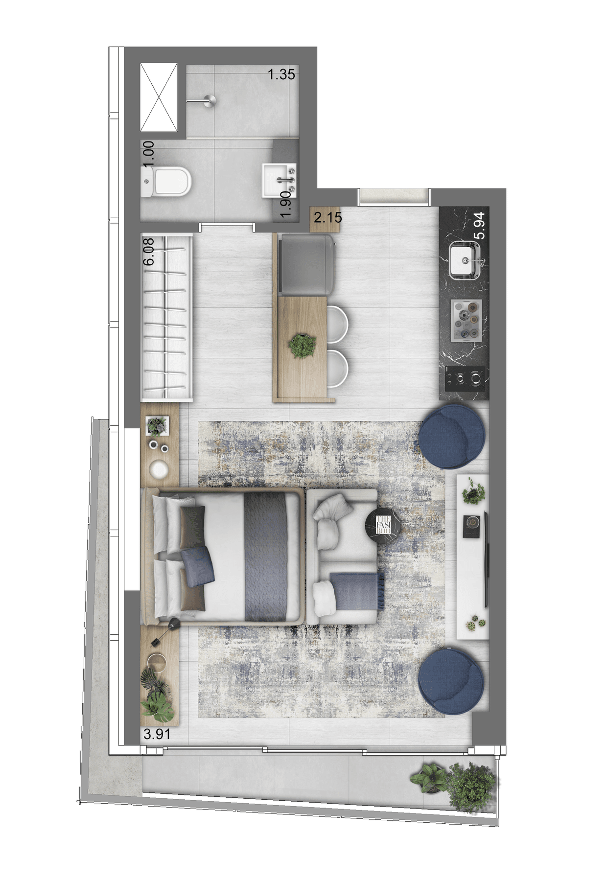 Planta 2 — Funchal 641 Apartments Studios