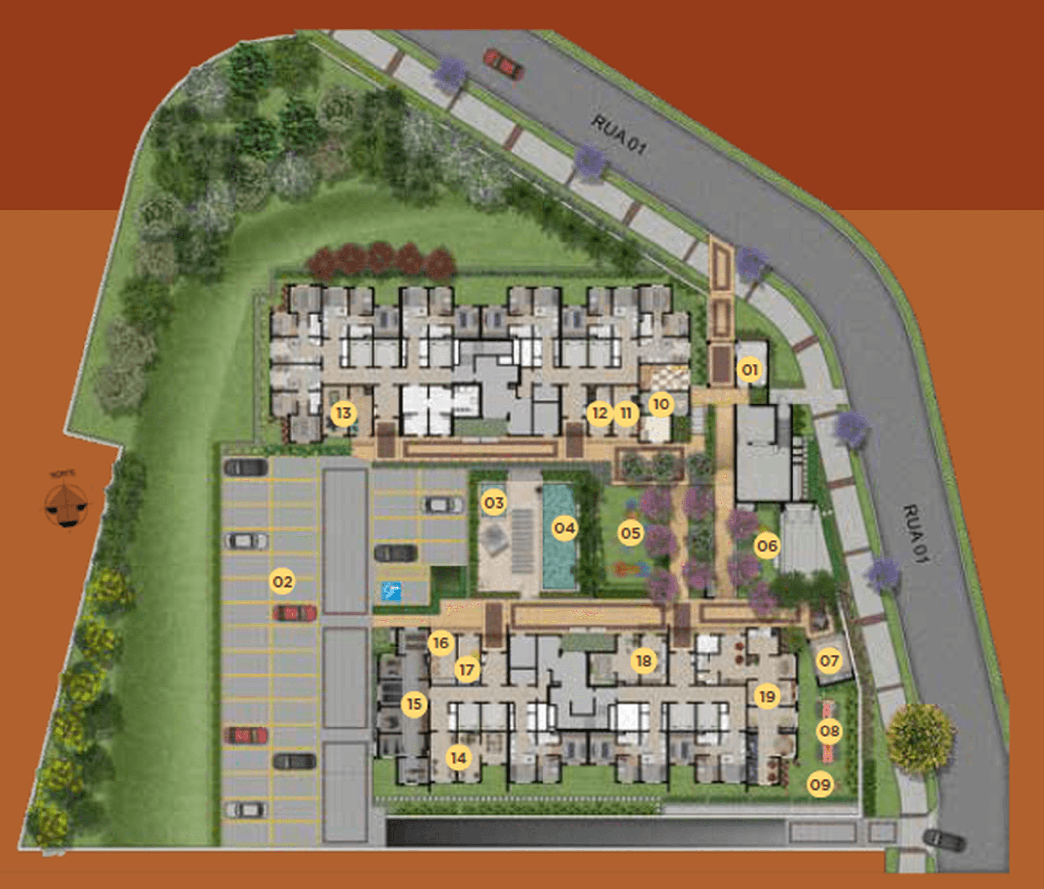 Planta 1 — Ares do Horto Pau Brasil