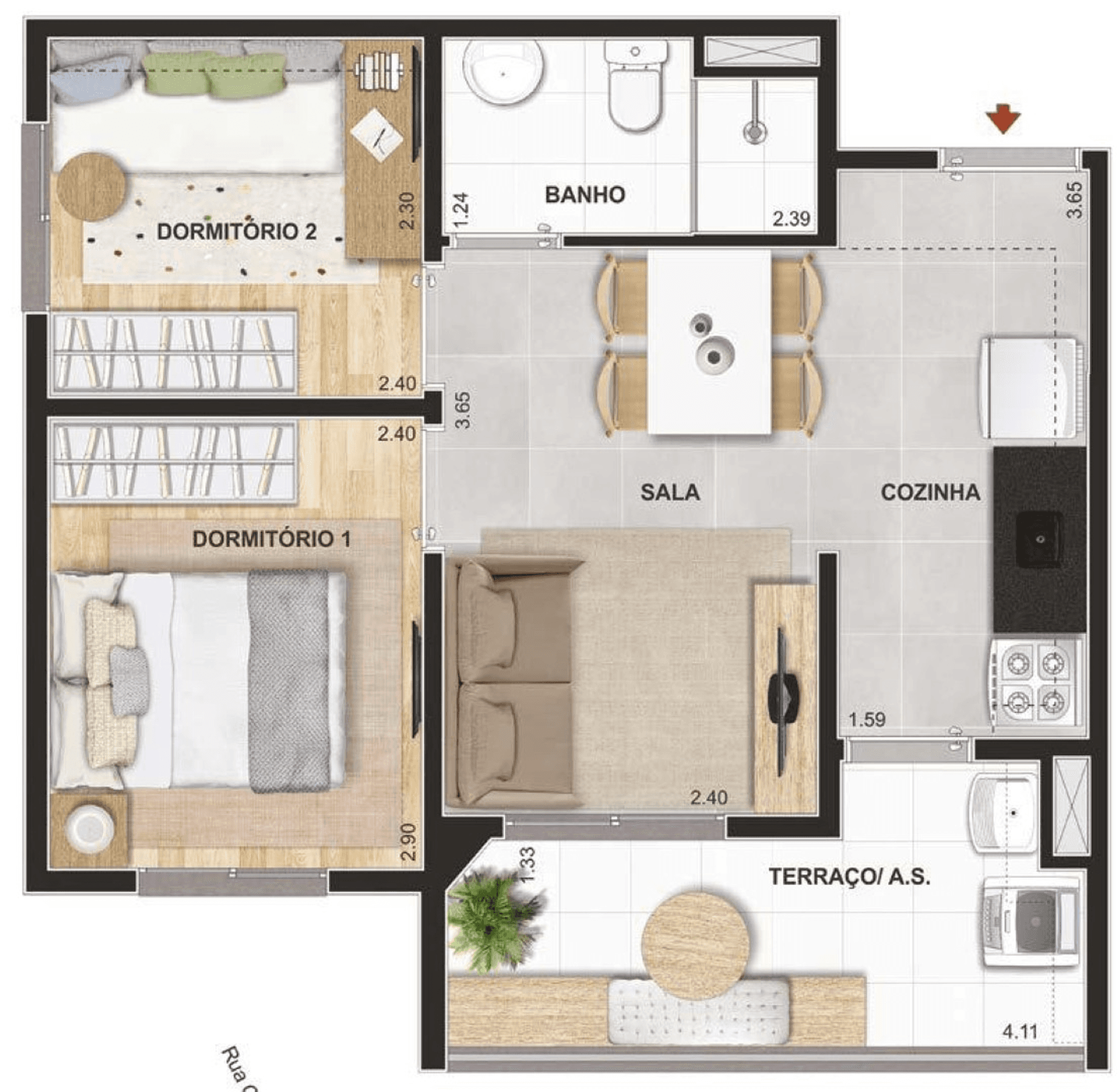 Planta 6 — Cidade Parque Guarapiranga Condomínio Atlântica