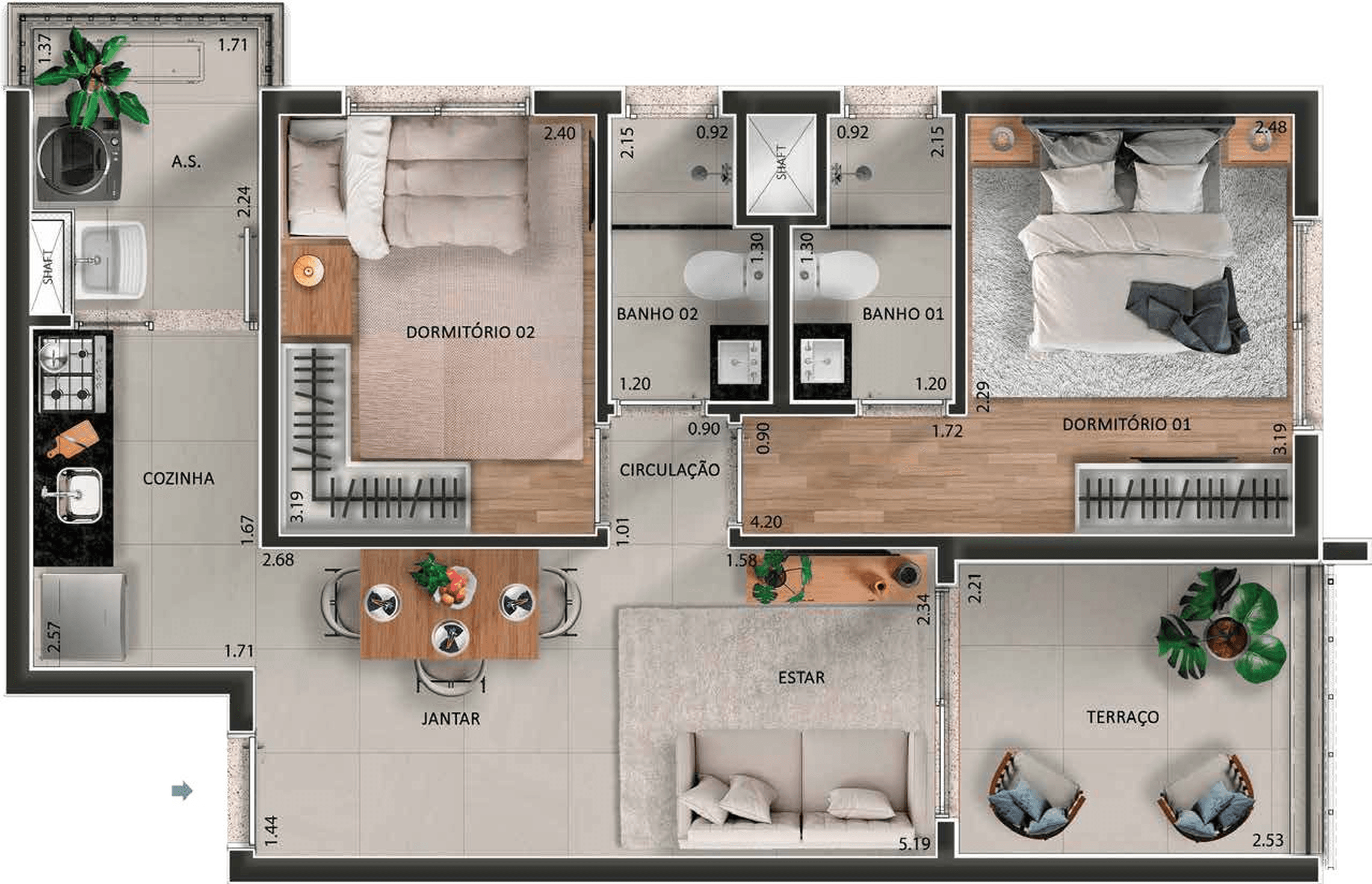 Planta 5 — Árbore - NR