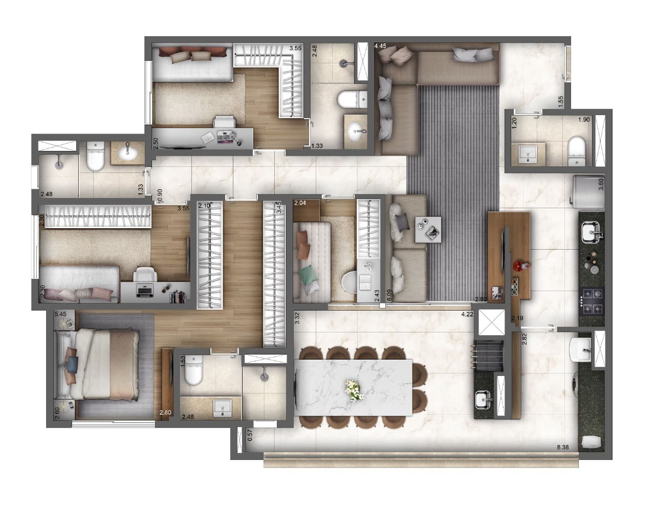 Planta 6 — Living Ipiranga
